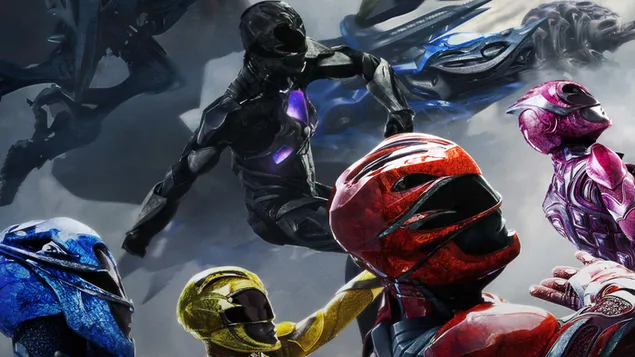 De powerrangers (2017) 4K achtergrond