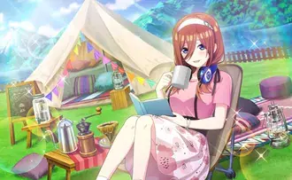 The Quintessential Quintuplets 애니메이션 소녀 캠프 2K 배경화면