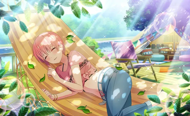 The Quintessential Quintuplets 애니메이션 소녀 수면 2K 배경화면