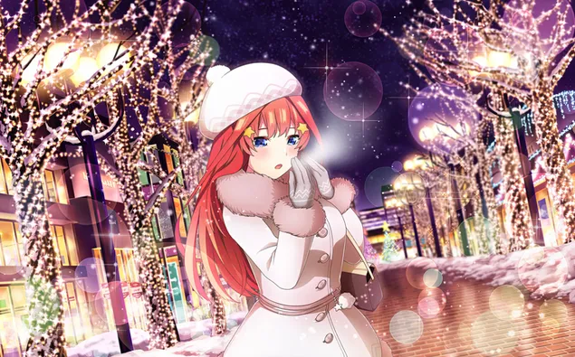 Gadis cantik siri anime Quintessential Quintuplets 2K kertas dinding