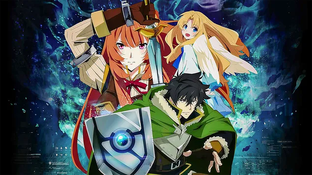 The Rising of the Shield Hero - فیرو، رافتلا و ناوفومی ایواتانی کاغذدیواری  2K