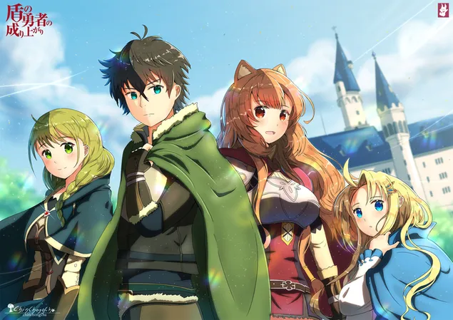 The Rising of the Shield Hero - Naofumi Iwatani,Raphtalia,Firo,Rishia Ivyred 2K wallpaper