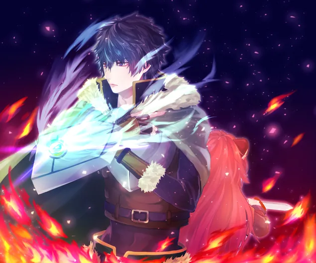 盾之勇者的崛起 - 岩谷尚文 & 拉芙塔莉亚（主人 & 仆人） 2K 壁纸