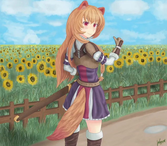 L'ascesa dell'eroe dello scudo - Raphtalia Chan 2K sfondo