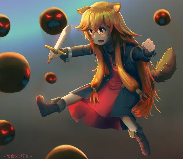 The Rising of the Shield Hero - Raphtalia Survival Training 2K wallpaper