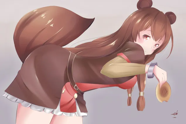 The Rising of the Shield Hero - Raphtalia Tanuki 2K baggrundsbillede