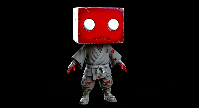 runinov oklopljeni tsrveni kotskasti chovek za pozadinu na desktopu preuzmi