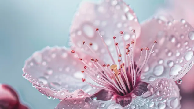 A cseresznyevirágok derűs pompája a tavasz beköszöntéről 8K háttérkép