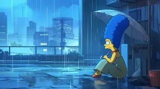 kreslena postavicka simpsonovych marge simpsonova v desti stahnout
