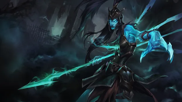 der speer der rache 'kalista' splash art - league of legends (lol) herunterladen