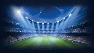 stadionowy wizerunek miedzynarodowego turnieju, w ktorym rywalizuja kluby pilkarskie z pierwszych lig ligi mistrzow uefa pobierz