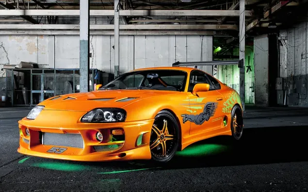 supra paul walker koristen u fast and the furious nalazi se u garazi preuzmi