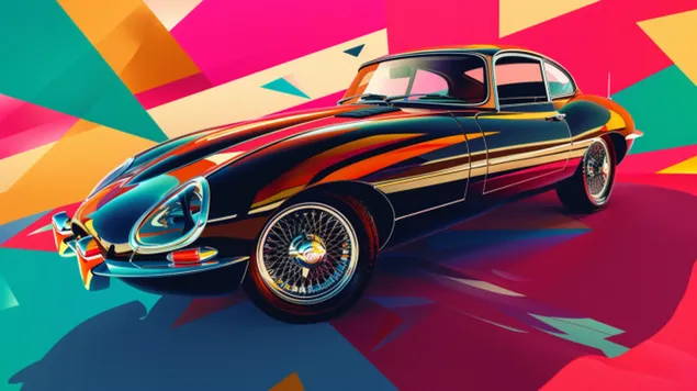 האלגנטיות הנצחית של יגואר E-Type 8K טפט