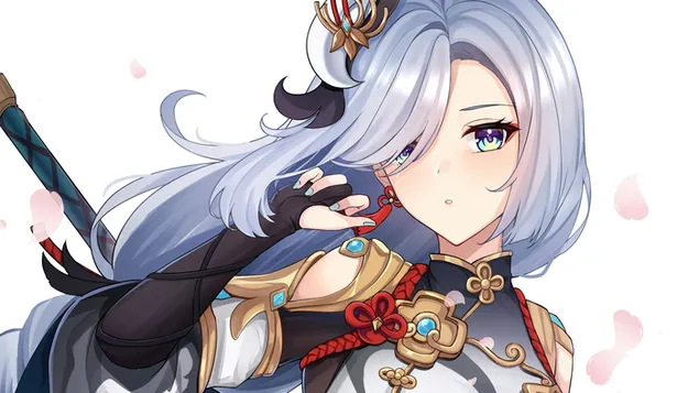 Taustakuva Transsendentti palauttaa "Shenhe" | Genshin Impact (anime-videopeli) 4K