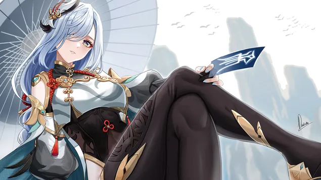 超越的なものは「シェンヘ」を返します| 原神インパクト（オンラインビデオゲーム） 4K 壁紙