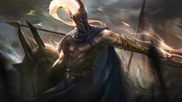 Tapeta Nezlomný oštep 'Panteón' | League of Legends [LOL] 4K
