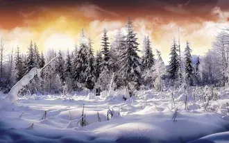 il tramonto d'inverno scarica