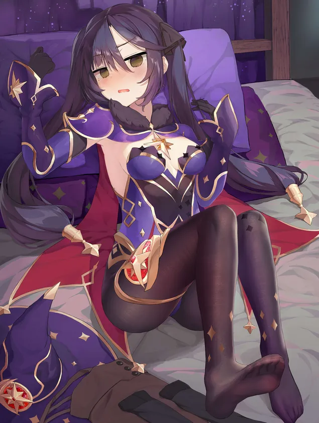 الفتاة الساحرة منى تشعر بالتعب | تأثير جانشين 6K خلفية