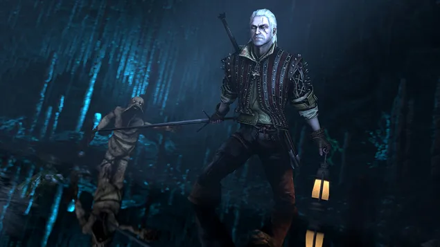 The Witcher 3 - Perburuan Liar (Geralt of Rivia dalam kegelapan) unduhan