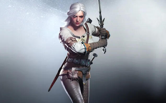 The Witcher 3: Wild Hunt - Cirilla Fiona (Woman Warrior) کاغذدیواری  2K