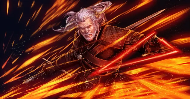 An Witcher 3 - Wild Hunt (Fanart digiteach Geralt) íoslódáil