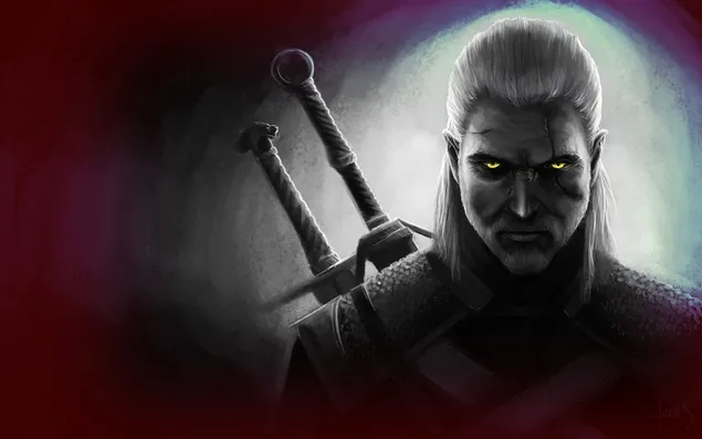 The Witcher 3 - Wild Hunt (Geralt fanart) 2K achtergrond