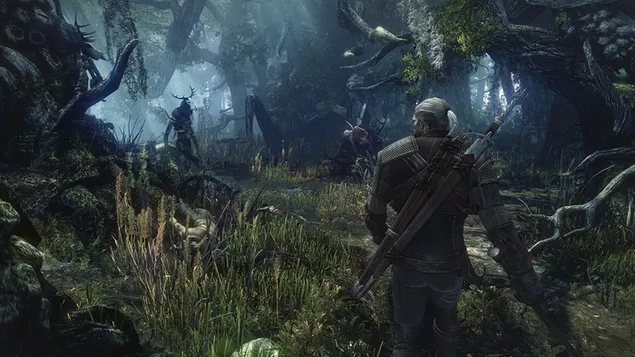 The Witcher 3 - Wild Hunt (geralt in forest)