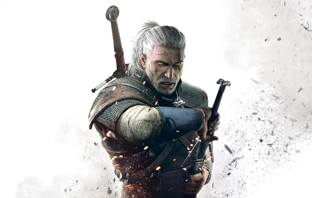 Muat turun The Witcher 3 - Wild Hunt (Geralt of Rivia dengan kemarahan)