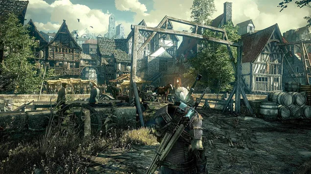 The Witcher 3 - Wild Hunt (Geralt op straat)