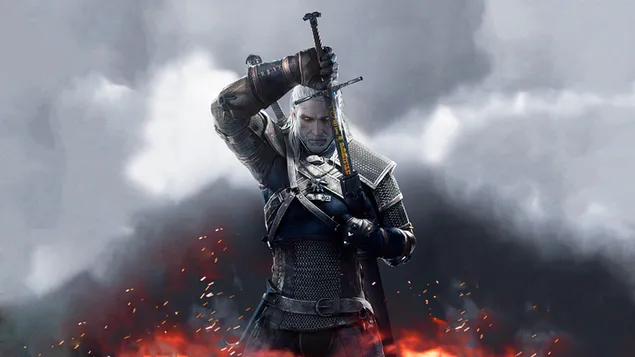 The Witcher 3 - Wild Hunt (Geralt mit Schwert) herunterladen
