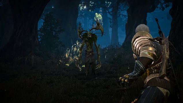 The witcher 3: wild hunt in the woods