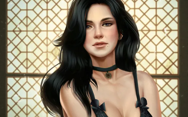 „The Witcher 3: Wild Hunt“ (Yennefer) 4K ekrano užsklanda