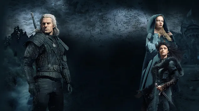 The Witcher, Geralt, Ciri and Anya