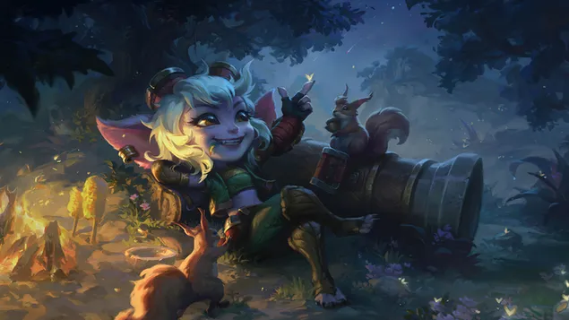 the yordle gunner 'tristana' (fantasy art) - league of legends (lol) scarica