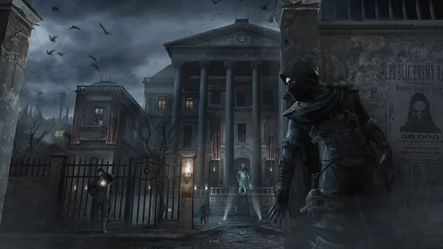 Dief - die bank van roof 2K muurpapier