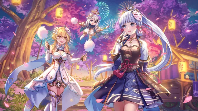 w ten festiwalowy dzien lumine kupila wate cukrowa dla kamisato ayaki | uderzenie genshina pobierz