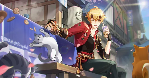 Thoma – Genshin Impact (internetinis vaizdo žaidimas) 4K ekrano užsklanda