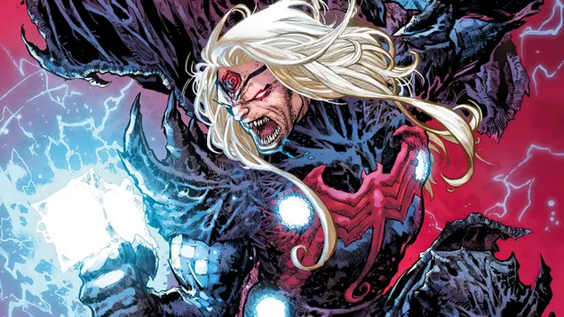 Hình nền Thor Herald Knull Symbiote Marvel Supervillain 4K