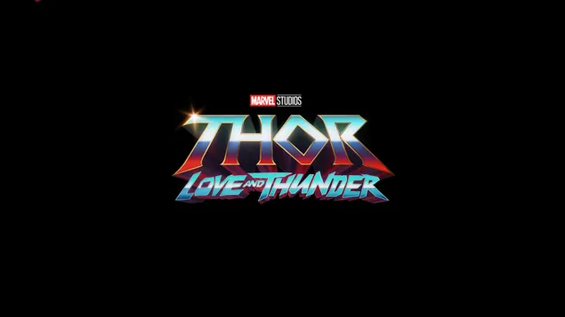 Taustakuva Thor: Love and Thunder (Marvel Movie Logo) 4K