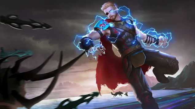 Thor: Ragnarok Lightning Artwork