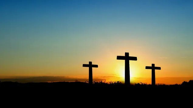 Tiga Salib, matahari terbit pagi Paskah