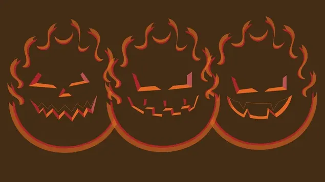 aoibh ghaire diabhal tri jack-o'-lantern ioslodail