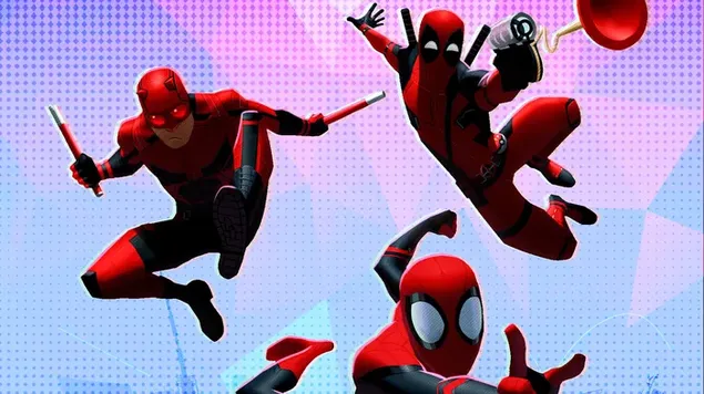 שלושה גיבורי-על אדומים של מארוול HD טפט