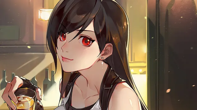 Tifa Lockhart (Anime Art) - Final Fantasy VII Remake [Videojuego] 4K fondo de pantalla