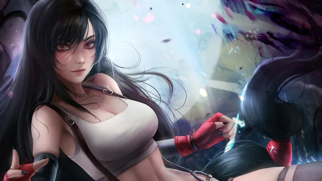 Tifa Lockhart (Anime Art): Final Fantasy VII Remake (Videojuego) 4K fondo de pantalla
