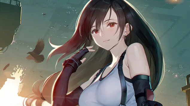 Tifa Lockhart (Anime FA): Final Fantasy VII Remake (Videojuego) 4K fondo de pantalla