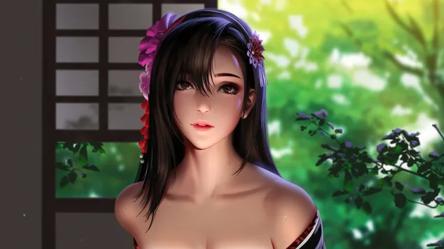 'Tifa Lockhart' trong bộ Kimono - Final Fantasy VII Remake (Trò chơi điện tử) tải xuống