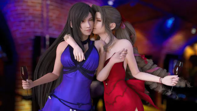Tifa with Aerith - Final Fantasy VII Remake (Video Game) download