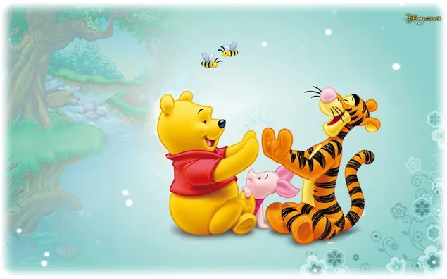 Tigger-Ferkel und Wnnie the Pooh Baby 2K Hintergrundbild