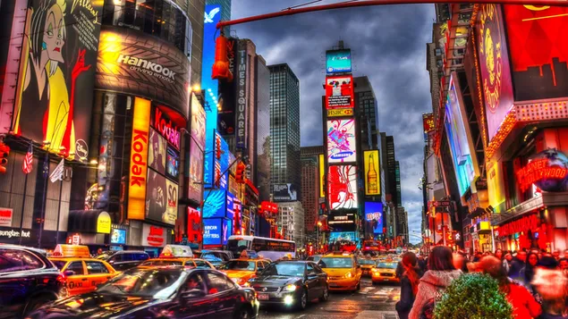 Times Square in Manhattan 4K muurpapier